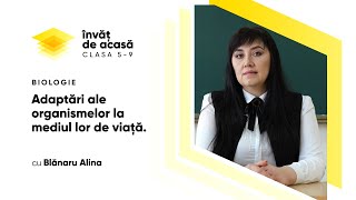 "Adaptări ale organismelor la mediul lor de viaţă"