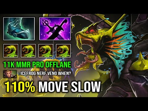 NEW 11K MMR OFFLANE Venomancer Guide 110% Move Slow Infinite Plague Ward Skill Spam Dota 2