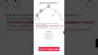 🌳 LeetCode 112 | Path Sum Explained Visually ✨ | Animated Coding Solution #shorts