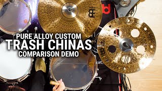 Video thumbnail for Meinl Cymbals - Pure Alloy Custom Trash Chinas Comparison Demo by MEINL Cymbals