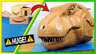How to make a T-Rex out of CARDBOARD!
