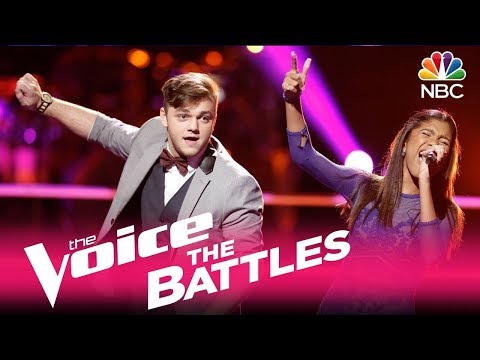 The Voice 2017 Battle - Aliyah Moulden vs. Dawson Coyle: "Walking on Sunshine"