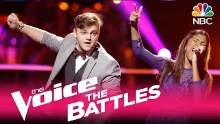 The Voice 2017 Battle - Aliyah Moulden vs. Dawson Coyle: &quot;Walking on Sunshine&quot;
