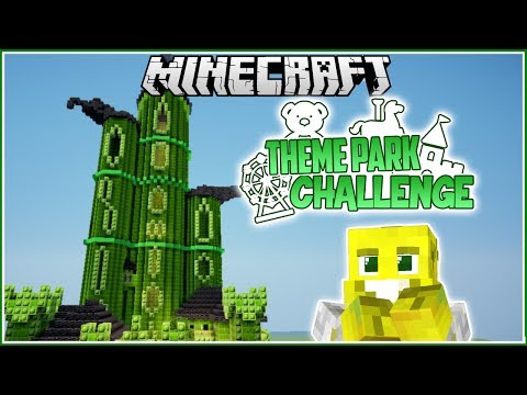 EPIC GREEN CASTLE in Minecraft Theme Park!
