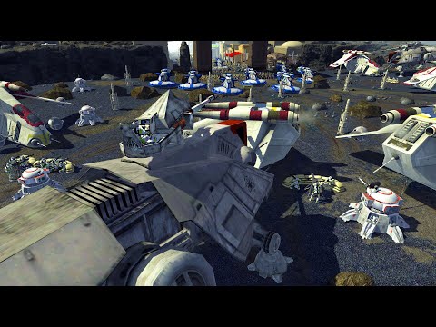 Can the Clone Army Hold the SIEGE LINES!? - Men of War: Star Wars Mod Battle Simulator