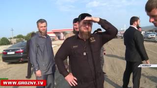 Рамзан Кадыров проверил ход строительных работ в поселке Ойсхара