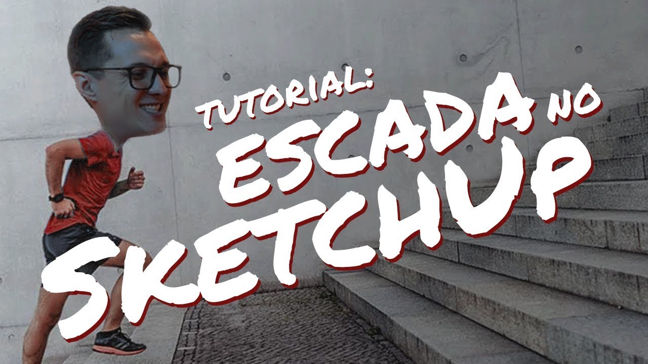 Como Fazer Escada no SketchUp | Com plugin e sem plugin!