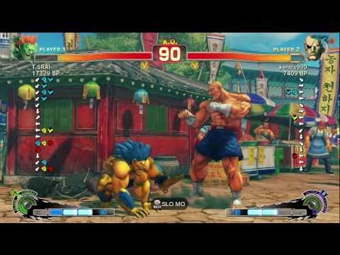 T SRAI [Blanka] vs kentrs999 [Sagat] SSF4 Japanese Online Ranked Matches - TRUE-HD