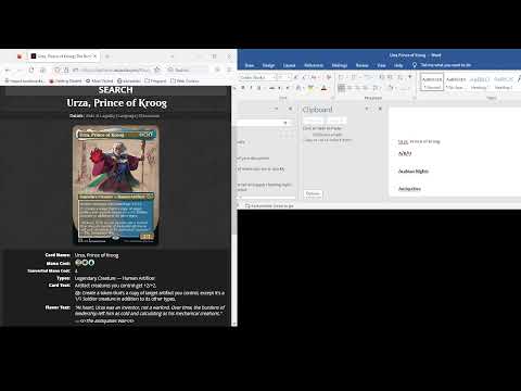 Building Urza, Prince of Kroog Part 1