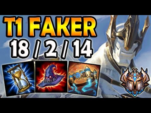 T1 Faker GALIO MID vs AZIR - Ranked Challenger Korea ✔️
