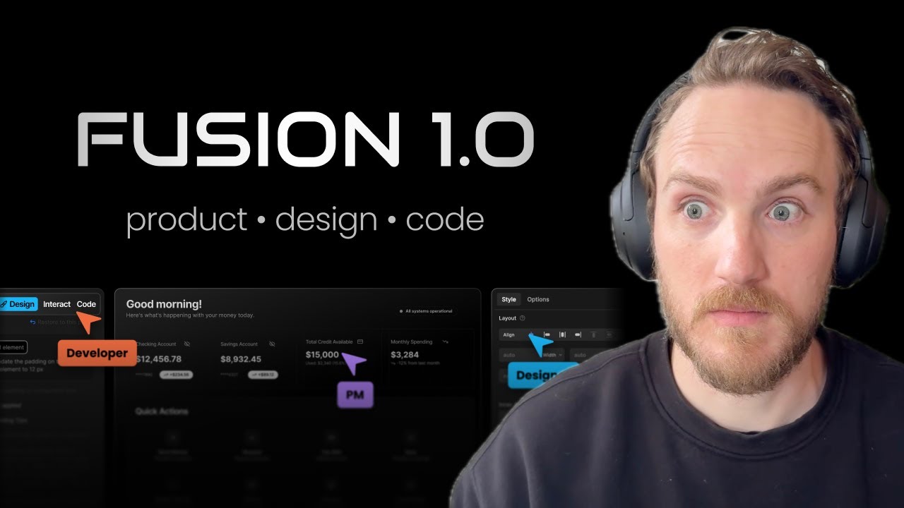 Meet Fusion 1.0 - the first AI agent for product, design, and code