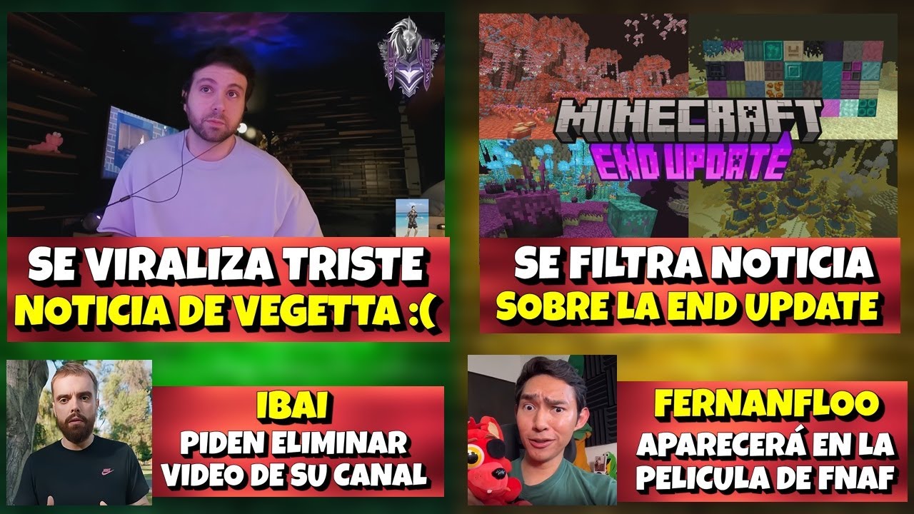 SE VIRALIZA TRISTE NOTICIA DE VEGETTA :( | SE FILTRA NOTICIA SOBRE LA END UPDATE | IBAI EN PROBLEMAS