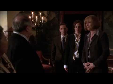 The West Wing CJ Cregg's laughing.