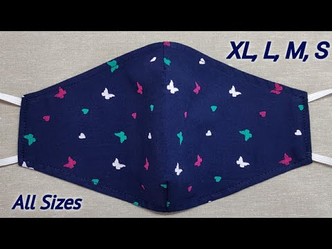 Only 5 Minutes Very Easy Pattern Mask - All Sizes | Face Mask Sewing Tutorial | Easy Mask At Home