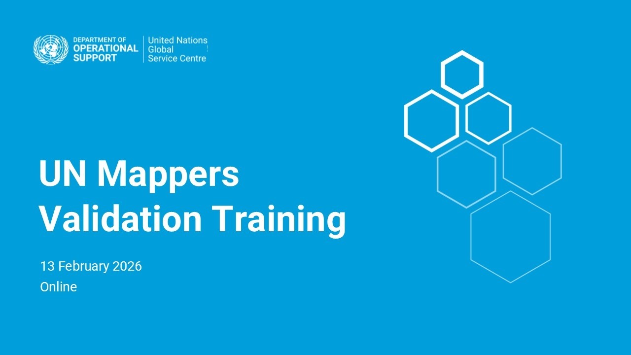 UN Maps Validation Training (13 February 2026)