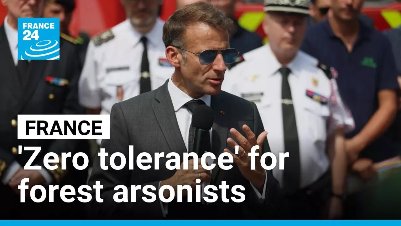 Macron pledges zero tolerance for arsonists after Fontainebleau wildfire destroys 2,000 hectares