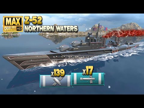 Destroyer Z-52: Payback on map Northern Waters - World of Warships