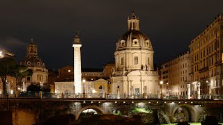 [4K HDR] Evening walk around Trajan Forum and Altar of the Fatherland 