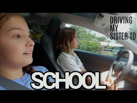 DRIVING MY SISTER TO SCHOOL |VLOG#1659