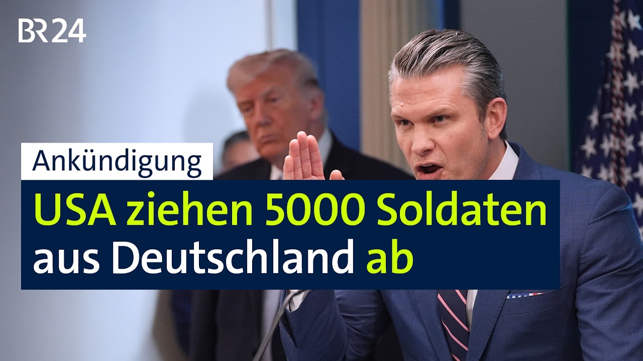 Ankündigung: 5.000 US-Soldaten werden aus Deutschland abgezogen | BR24