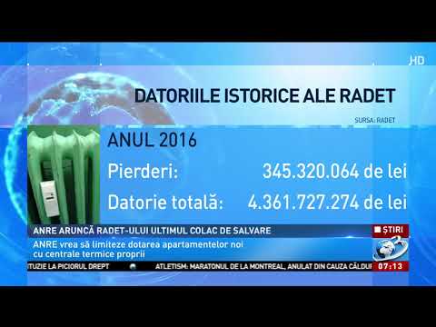 ANRE aruncă RADET-ului ultimul colac de salvare