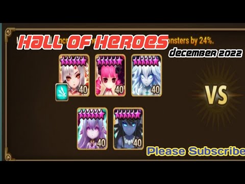 Hall of Heroes B1 to B10 December 2022 | Auto Attack Team | Summoners War