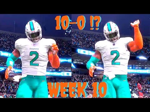 Madden 18 Career Mode QB Ep 10 - BEST QB CREATION EVER CARRYING THE DOLPHINS TO A PERFECT SEASON !