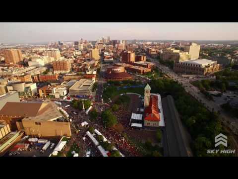 Aerial Baltimore Skyline