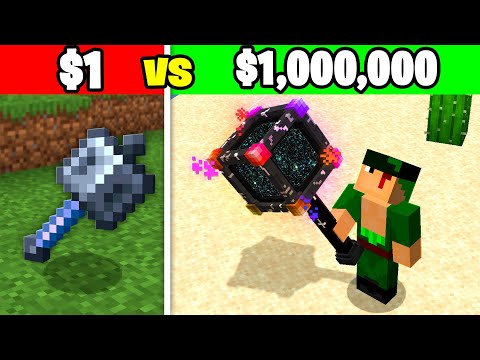 Minecraft, But You Can Buy a $1,000,000 Mace