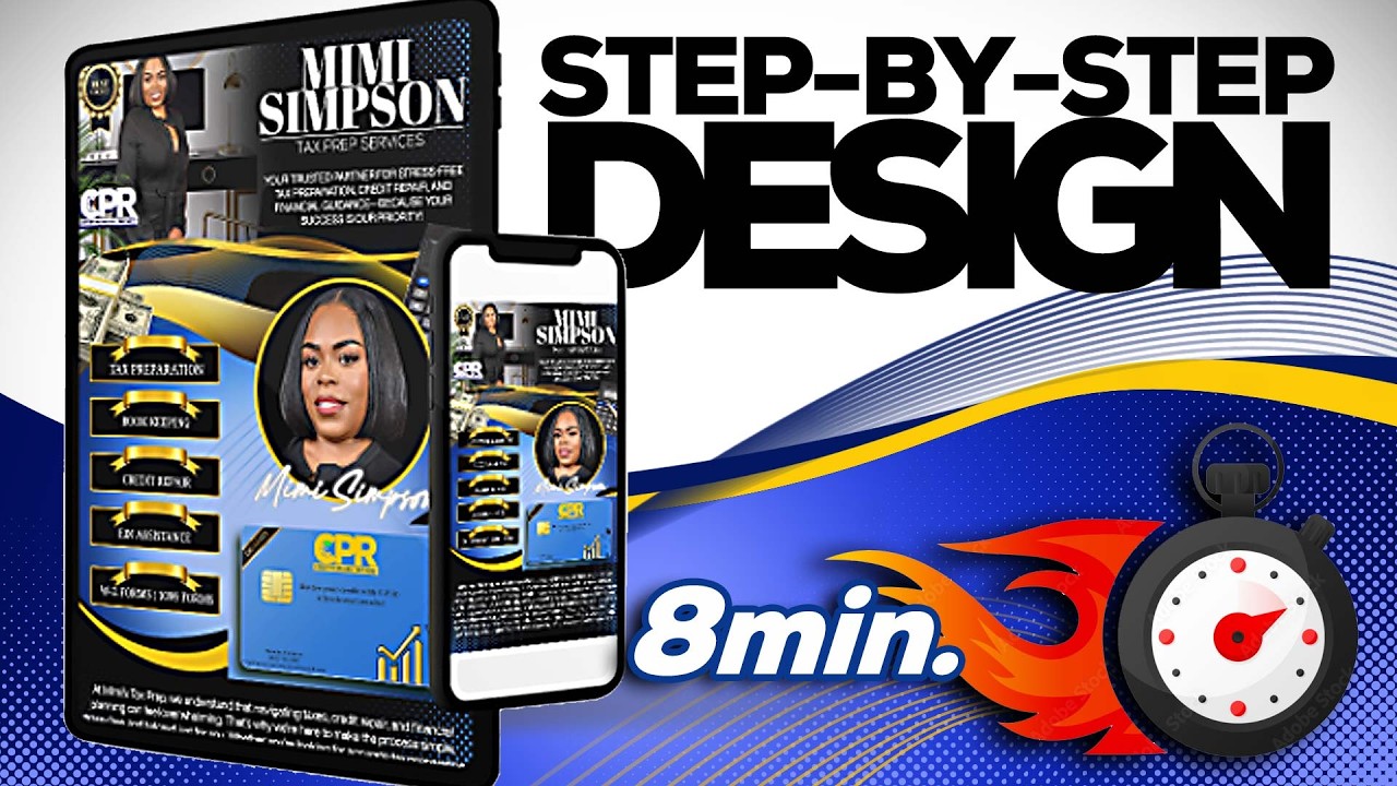 Watch Me Design a Tax Prep Flyer in Just 8 Minutes!