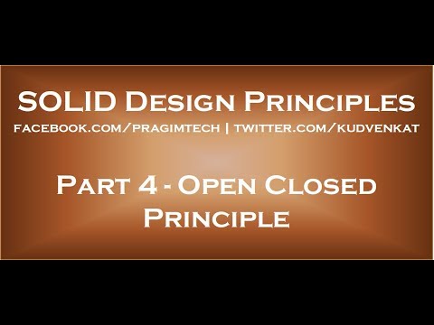 Open Closed Principle