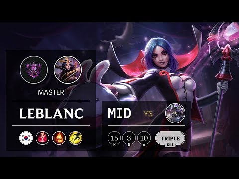 LeBlanc Mid vs Kassadin - KR Master Patch 9.7