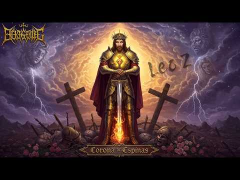 👑 Corona de Espinas 👑 (Video Lyrics) | White Heavy Metal Cristiano - Leo Z