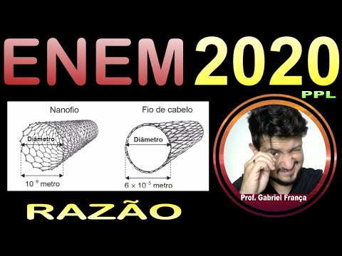ENEM2020 PPL   RAZÃO   FIO DE CABELO - O nanofio é um feixe de metais semicondutores usualmente