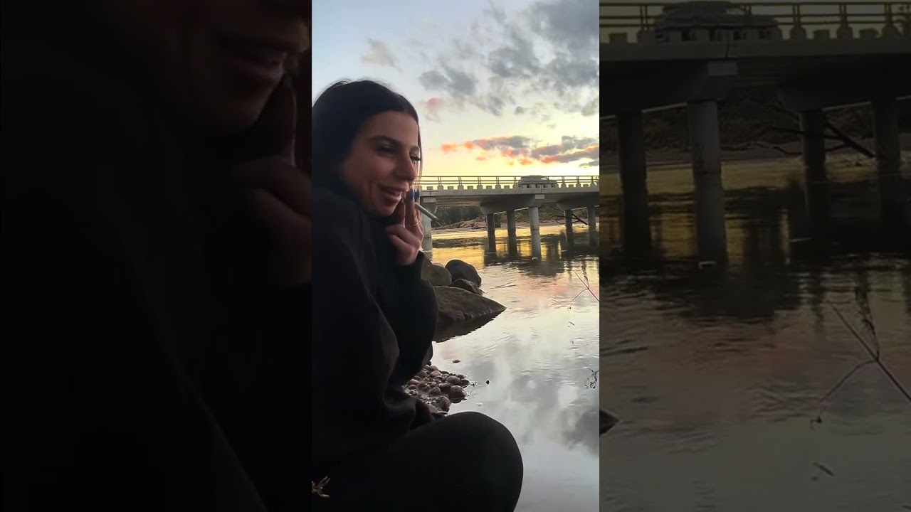 Beth Smoking Cigarettes At The River Aesthetic 4K #smokingfetish #viralshorts