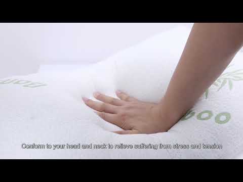 Hypoallergenic Bamboo Memory Foam Pillow With Washable Cover