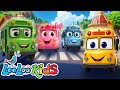 Wheels On The Colorful Buses Baby Shark ABC Song Kids Songs Toddler Melodies LooLoo Kids