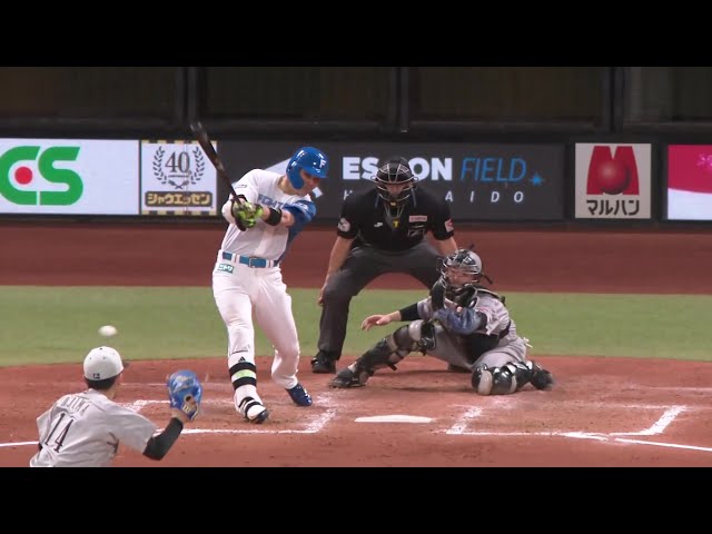 【5回裏】均衡を破る先制打!! ファイターズ・清宮幸太郎 センターへのタイムリーヒット!! 2025年5月30日 北海道日本ハムファイターズ 対 千葉ロッテマリーンズ