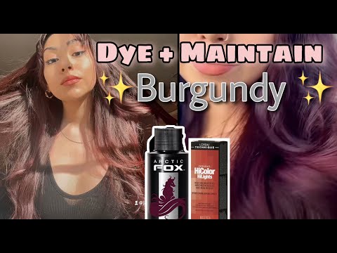 How I Dye my Hair Burgundy + Maintain the Color (+Tips...
