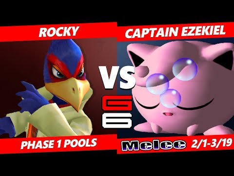 Genesis 6 SSBM - Rocky (Falco) VS Captain Ezekiel (Jigglypuff) Smash Melee Pools
