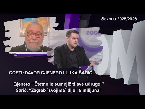 ZOOM 16.12.2025. Gjenero: Štetno je sumnjičiti sve udruge; Šarić: Zagreb „svojima” dijeli 5 milijuna