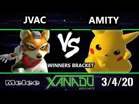 S@X 344 Winners Round 1 - Jvac (Fox) Vs. Amity (Pikachu) Smash Melee - SSBM