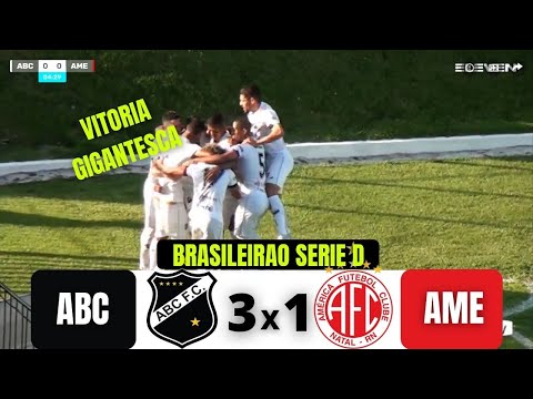 ABC 3 X 1 AMERICA (RN) | BRASILEIRAO SERIE D | 22/08/21