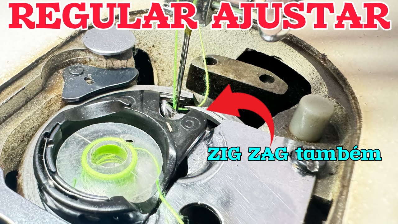 COMO REGULAR A MÁQUINA DE COSTURA COMO BOTAR NO PONTO CERTO PARA ZIG ZAG TAMBÉM