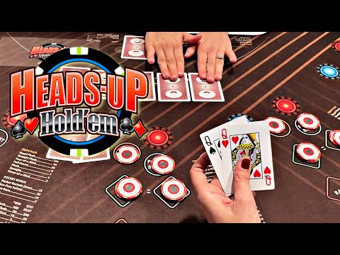 Another Full House! 🤑 Heads Up Hold em Poker in Las Vegas