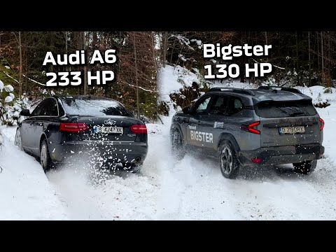 Dacia Bigster 1.2 4x4 vs Audi A6 3.0 Quattro Snow Offroad