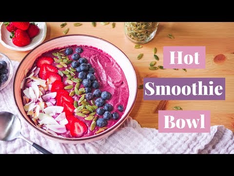 HOT SMOOTHIE BOWL for chilly morning || Healthy Vegan Breakfast recipe | Easy and healthy cooking