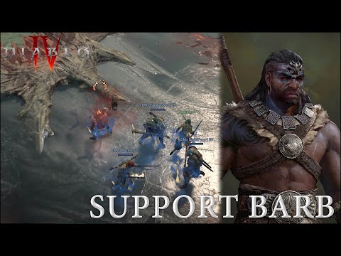 Best Support Barbarian Build Diablo 4, the key to your party !