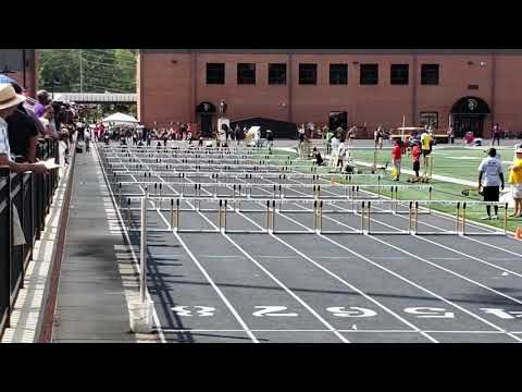 Victoria Barlow 80m hurdles girls