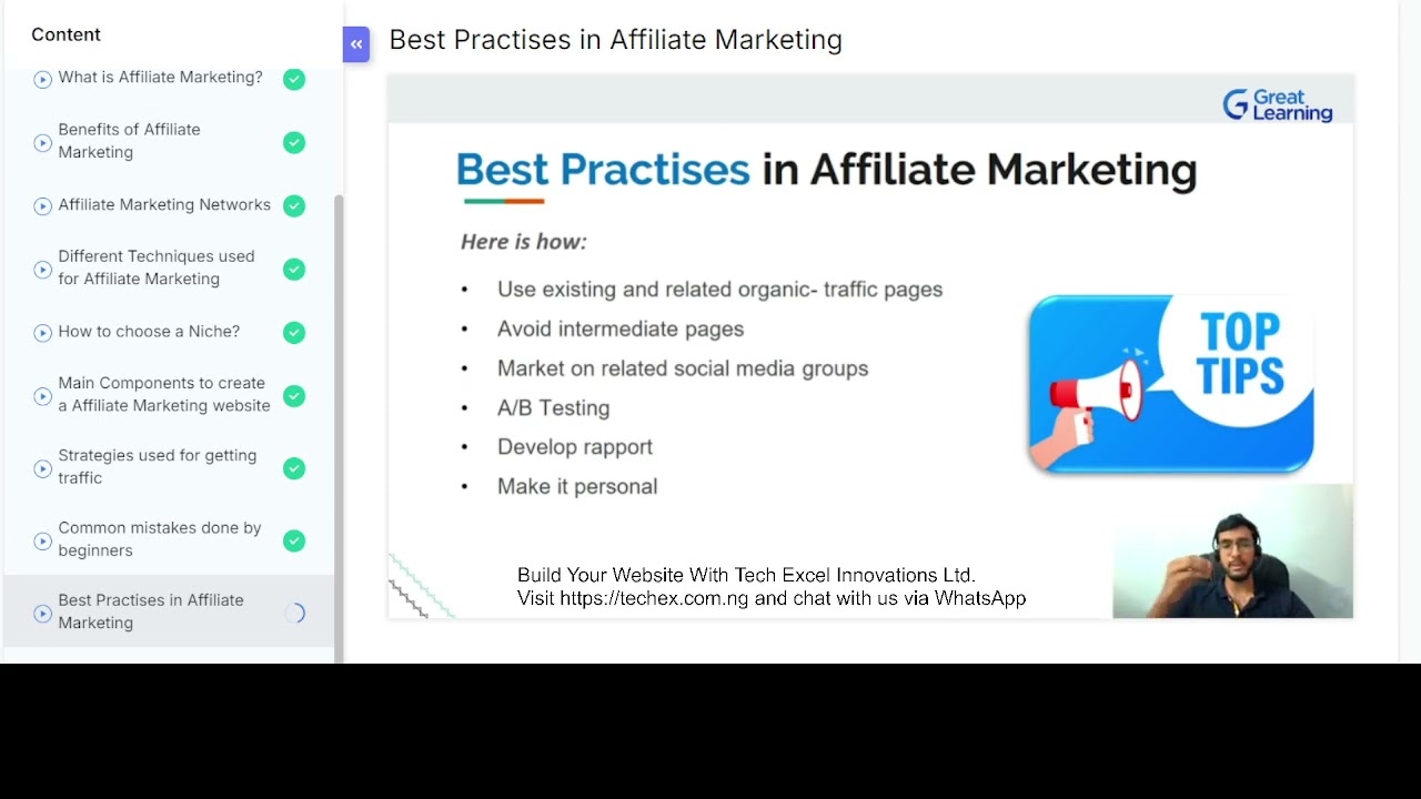 Best practice in Affiliate marketing